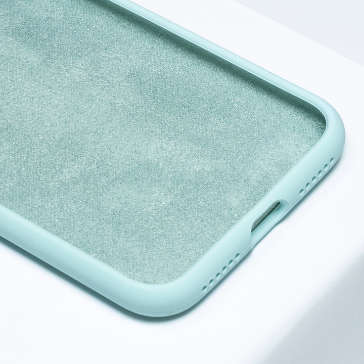 BMAX Liquid silicone case hoesje voor iPhone 7 - Turquoise/Turquoise (3)