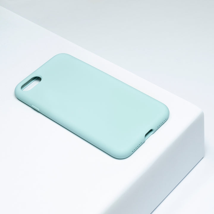 BMAX Liquid silicone case hoesje voor iPhone 7 - Turquoise/Turquoise (1)