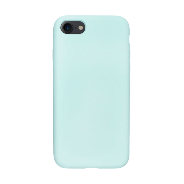 BMAX Liquid silicone case hoesje voor iPhone 8 - Turquoise/Turquoise