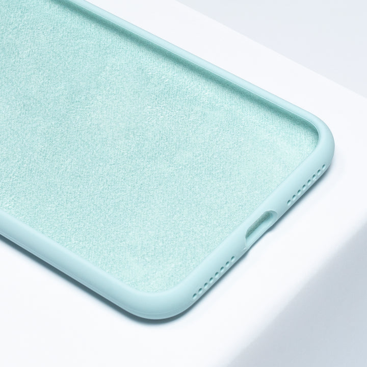 BMAX Liquid silicone case hoesje voor iPhone 8 Plus - Turquoise/Turquoise (3)
