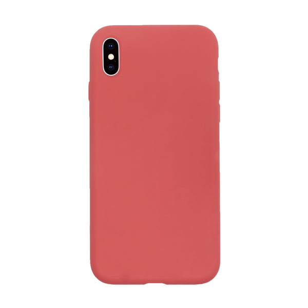 BMAX Liquid silicone case hoesje voor iPhone X/XS - Dragon Fruit/Roze