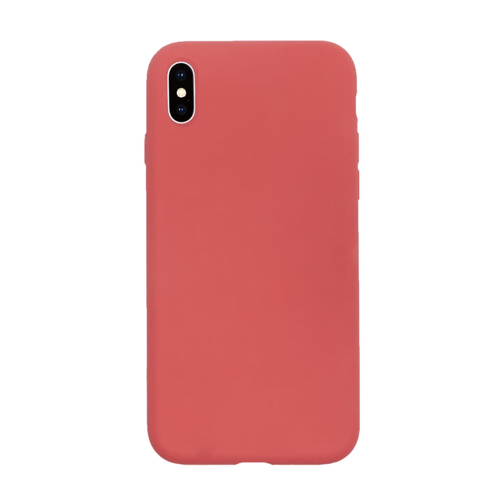 BMAX Liquid silicone case hoesje voor iPhone Xs Max - Dragon Fruit/Roze