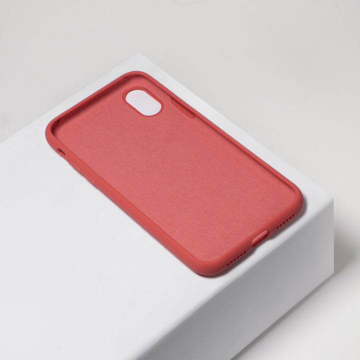BMAX Liquid silicone case hoesje voor iPhone Xs Max - Dragon Fruit/Roze (2)