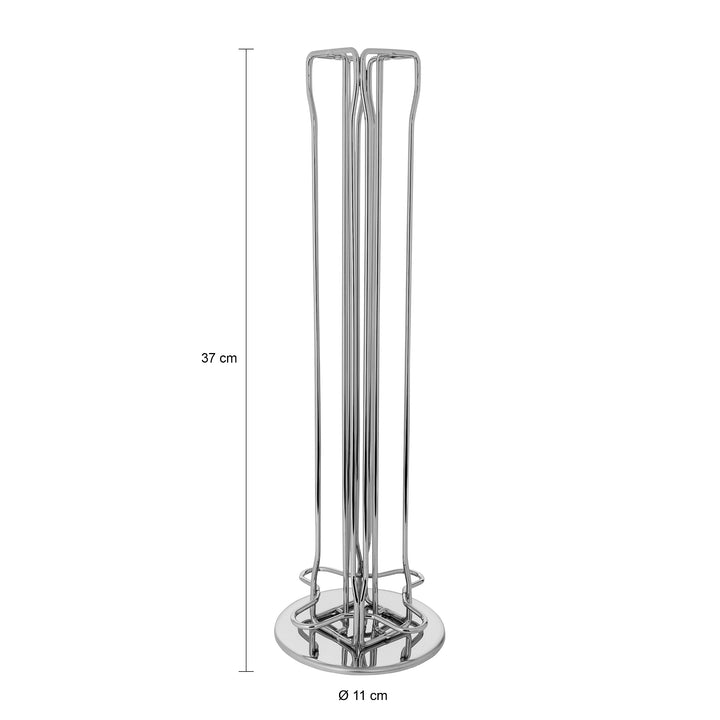 QUVIO Koffiecups standaard voor Nespresso rond - 40 capsules - Chroom (2)