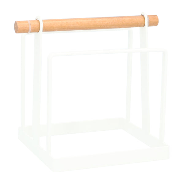 QUVIO Houder voor snijplanken - Metaal - Wit