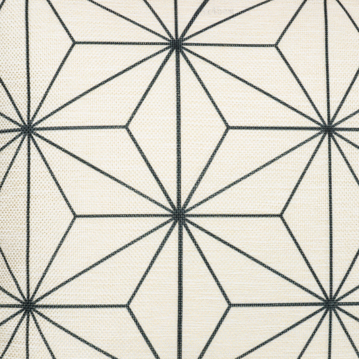 QUVIO Kussenhoes met ster patroon, 45 x 45cm - Zwart / beige (3)