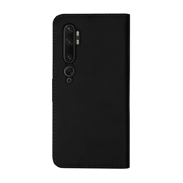 BMAX Leren flip case hoesje voor Xiaomi Mi Note 10 Pro - Black/Zwart