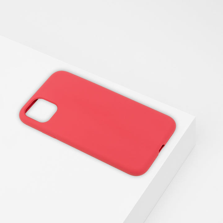 BMAX Liquid silicone case hoesje voor iPhone 11 - Dragon Fruit/Roze (1)