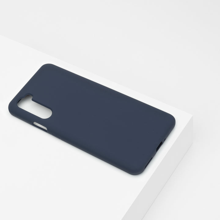 BMAX Liquid silicone case hoesje voor Oneplus Nord- Dark Blue/Donkerblauw (1)