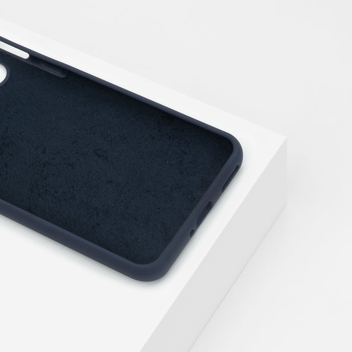 BMAX Liquid silicone case hoesje voor Oneplus Nord- Dark Blue/Donkerblauw (3)
