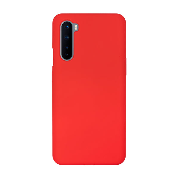 BMAX Liquid silicone case hoesje voor Oneplus Nord - Red / Rood