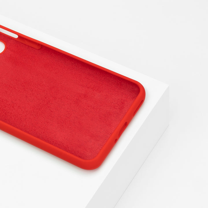 BMAX Liquid silicone case hoesje voor Oneplus Nord - Red / Rood (3)