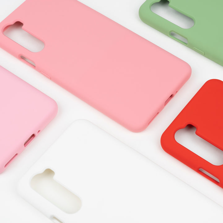 BMAX Liquid silicone case hoesje voor Oneplus Nord - Red / Rood (4)