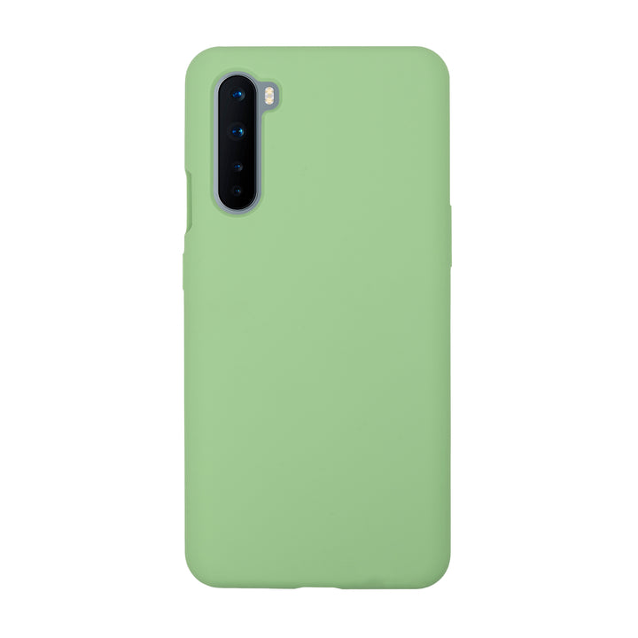 BMAX Liquid silicone case hoesje voor Oneplus Nord- Mint Green/Mintgroen
