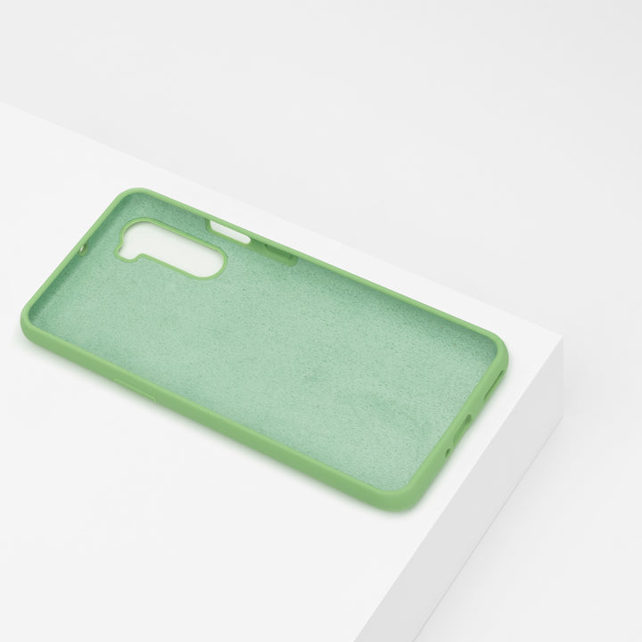 BMAX Liquid silicone case hoesje voor Oneplus Nord- Mint Green/Mintgroen (2)