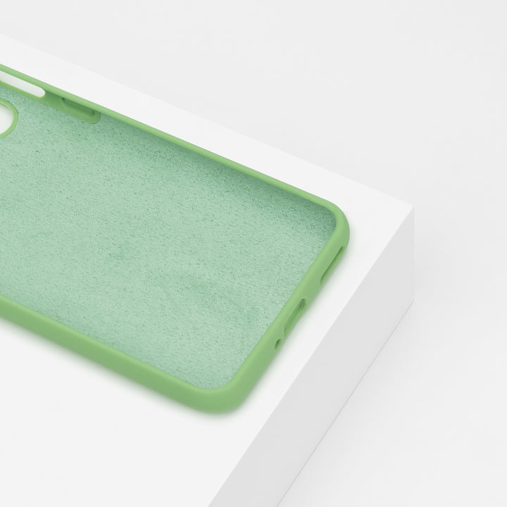 BMAX Liquid silicone case hoesje voor Oneplus Nord- Mint Green/Mintgroen (3)