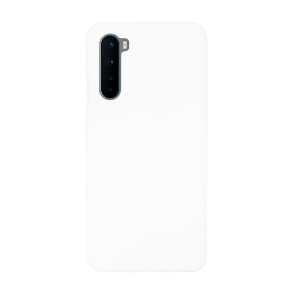 BMAX Liquid silicone case hoesje voor Oneplus Nord- White/Wit