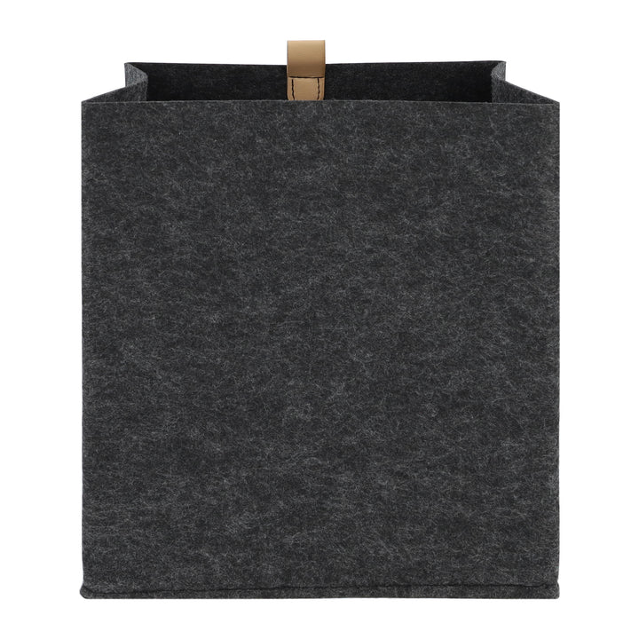 QUVIO Organizer vierkant - 23 x 26,5 cm - Vilt - Donker grijs (2)