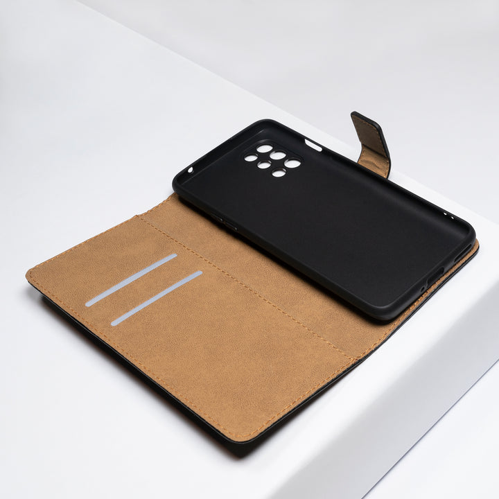 BMAX Leren flip case hoesje voor OnePlus 8T - Black/Zwart (3)