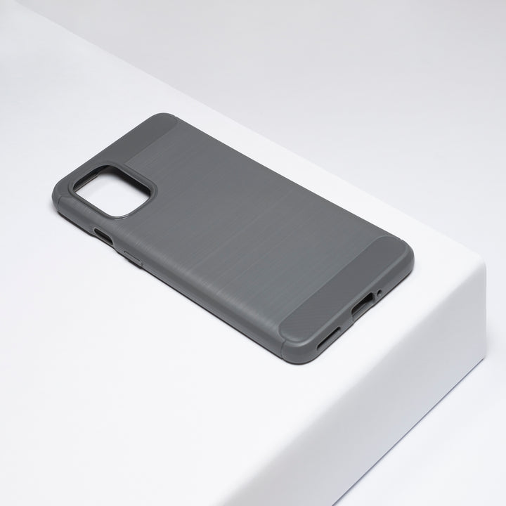 BMAX Carbon soft case hoesje voor OnePlus 8T - Grey/Grijs (1)
