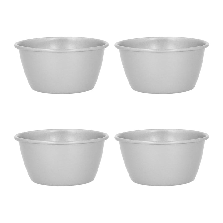 Krumble Puddingvorm - Set van 4 - Zilver