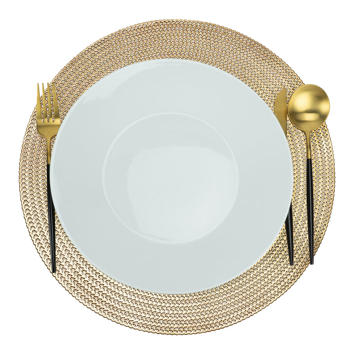 Krumble Placemat rond - PVC - Goud (3)