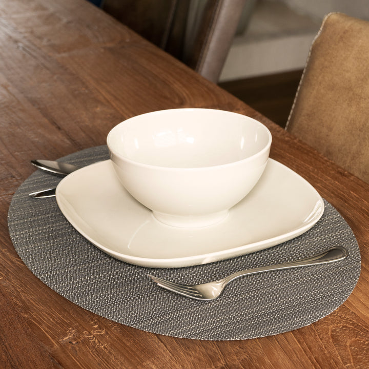 Krumble Placemat ovaal - 32 x 45 cm - Grijs (5)
