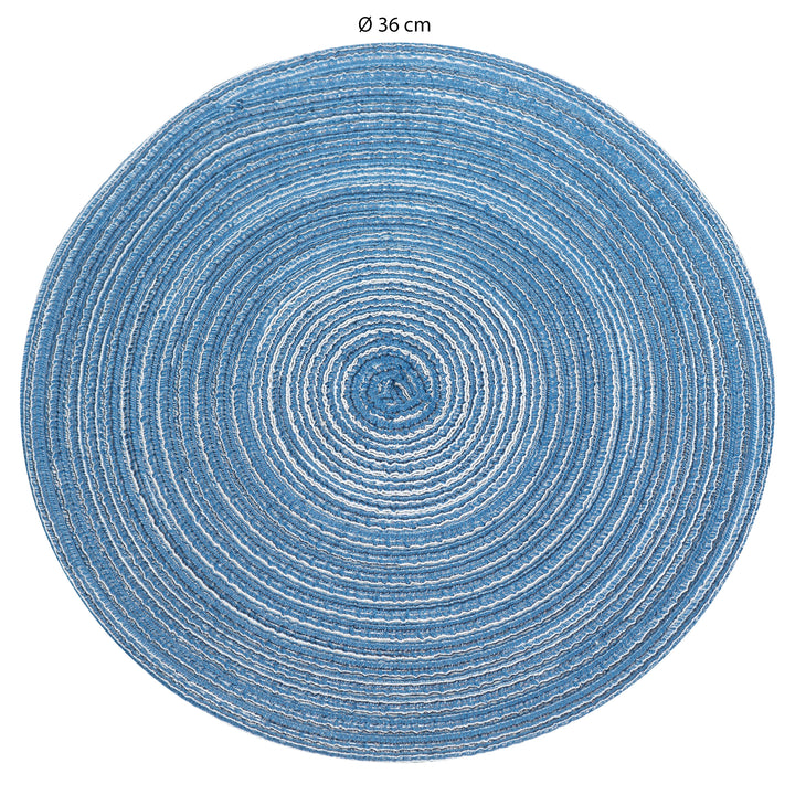 Krumble Placemat rond - Blauw (1)