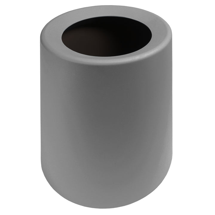 QUVIO Prullenbak plastic met binnenemmer - 12 L - Donker grijs (2)