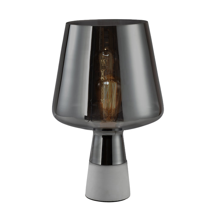 QUVIO Tafellamp beton met glazen lampenkap - QUV5034L (1)