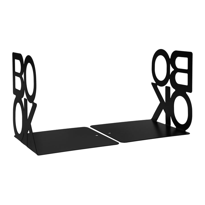 QUVIO Boekenstandaard "BOOK" - 1 paar - Zwart (3)