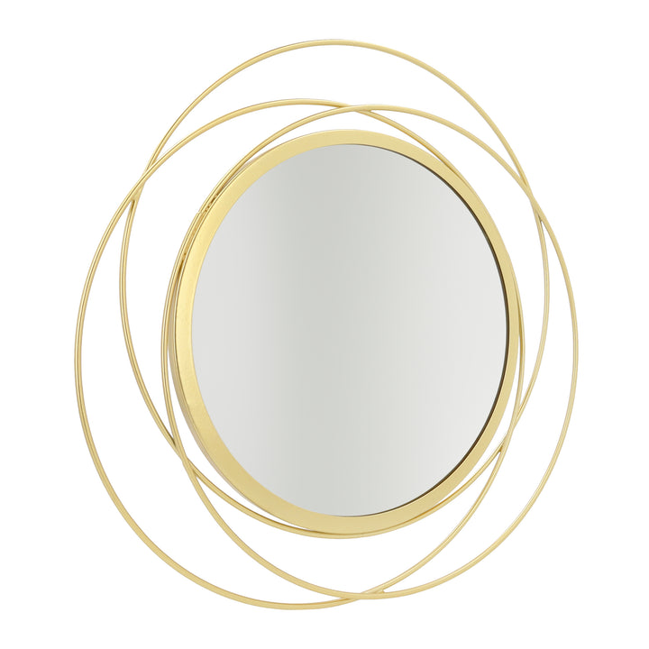 QUVIO Spiegel - Rond - Metaal - Goud (3)