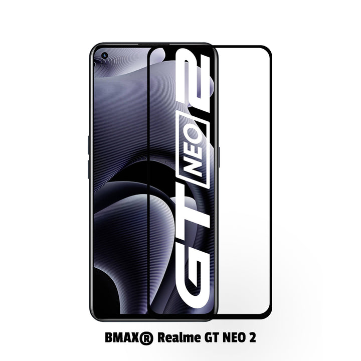 2-pack BMAX Realme GT NEO 2 Screenprotector - Gehard glas - Full cover (1)