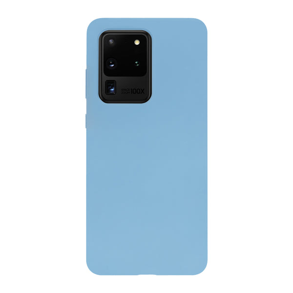 BMAX Liquid silicone case hoesje voor Samsung Galaxy S20 Ultra - Denim Blue / Denim Blauw