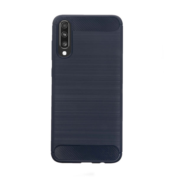 BMAX Carbon soft case hoesje voor Samsung Galaxy A70 - Blue/Blauw