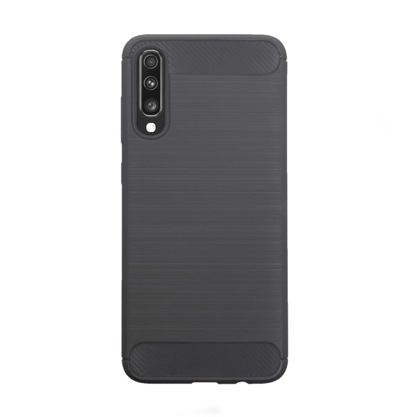 BMAX Carbon soft case hoesje voor Samsung Galaxy A70 - Grey/Grijs