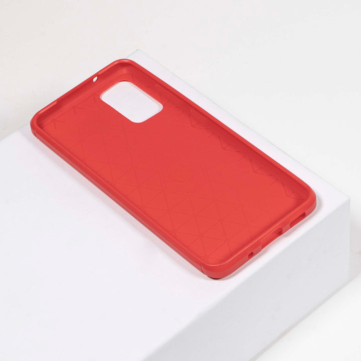 BMAX Carbon soft case hoesje voor Samsung Galaxy A71 - Red/Rood (2)