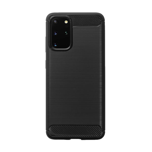 BMAX Carbon soft case hoesje voor Samsung Galaxy S20 Plus - Black/Zwart