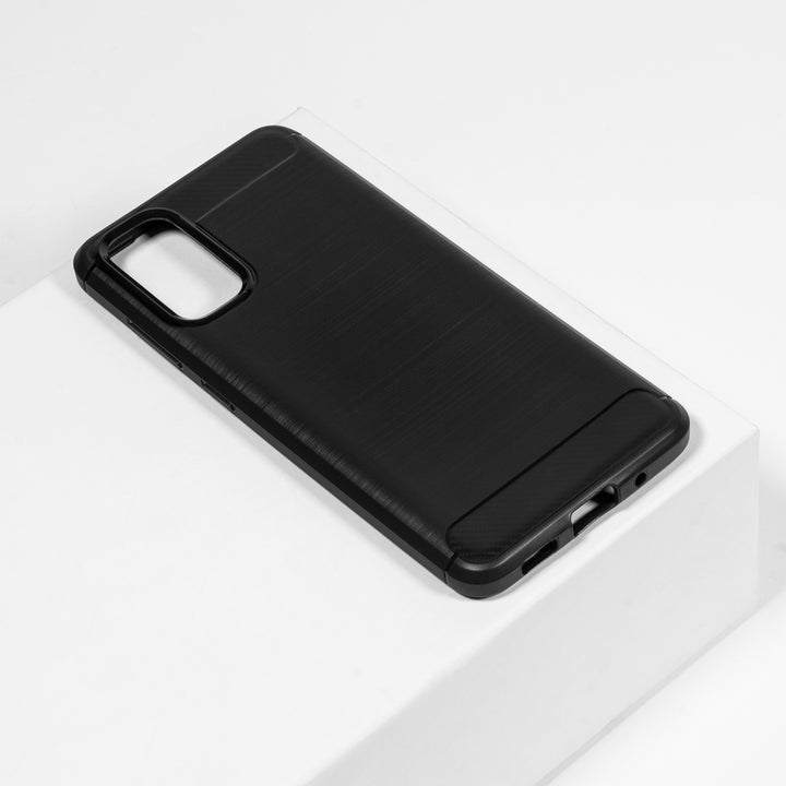 BMAX Carbon soft case hoesje voor Samsung Galaxy S20 - Black/Zwart (1)
