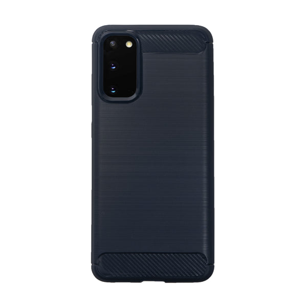 BMAX Carbon soft case hoesje voor Samsung Galaxy S20 - Blue/Blauw