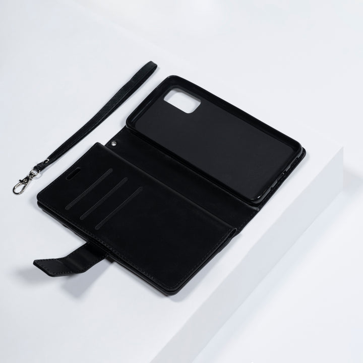BMAX Zipper + 10 Card Slots Wallet Leather Case Samsung Galaxy S20 - Black/Zwart (3)
