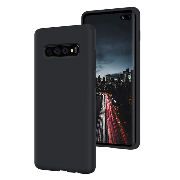 BMAX Liquid silicone case hoesje voor Samsug Galaxy S10e - Zwart