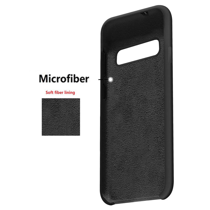 BMAX Liquid silicone case hoesje voor Samsug Galaxy S10e - Zwart (2)