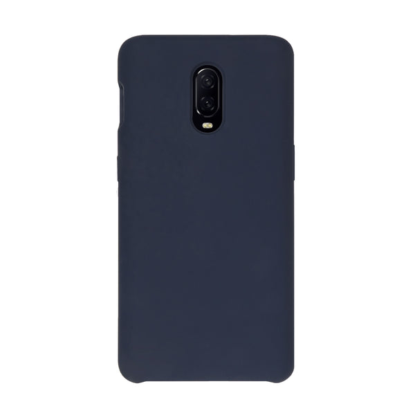 BMAX Liquid silicone case hoesje voor OnePlus 6T - Dark Blue/Donkerblauw