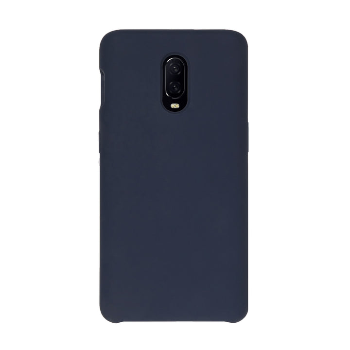 BMAX Liquid silicone case hoesje voor OnePlus 6T - Dark Blue/Donkerblauw