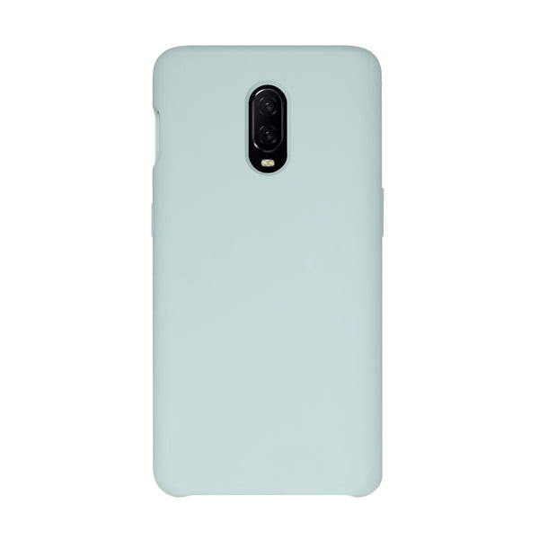 BMAX Liquid silicone case hoesje voor OnePlus 6T - Ice Blue/Turquoise