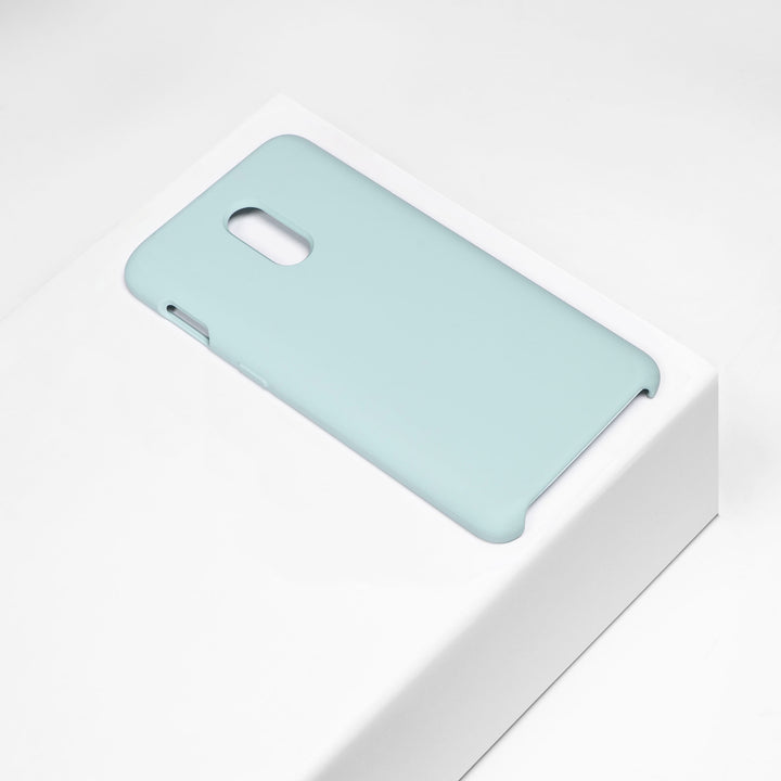 BMAX Liquid silicone case hoesje voor OnePlus 6T - Ice Blue/Turquoise (1)