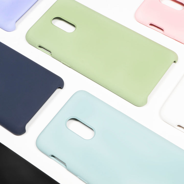 BMAX Liquid silicone case hoesje voor OnePlus 6T - Ice Blue/Turquoise (4)