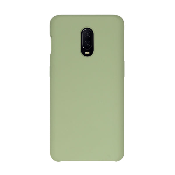BMAX Liquid silicone case hoesje voor OnePlus 6T - Mint Green/Mintgroen