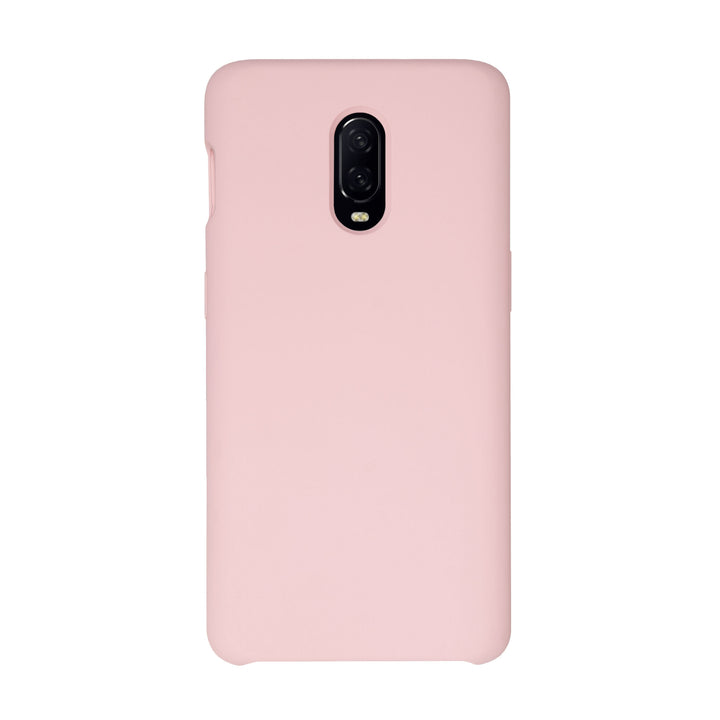 BMAX Liquid silicone case hoesje voor OnePlus 6T - Pink/Lichtroze
